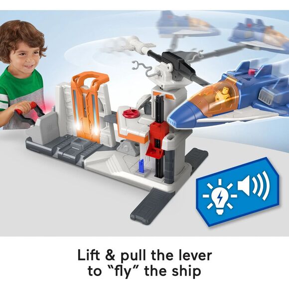 Disney & Pixar Lightyear Imaginext Lift & Launch Star Command Playset w/ Buzz - Picture 4 of 4